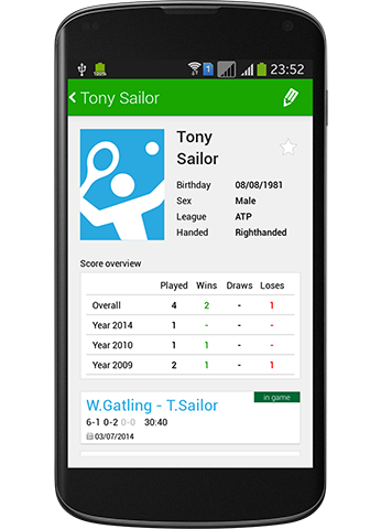 Tennis Match Charting App