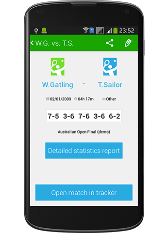 Tennis Match Charting App